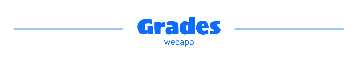 Grades WebApp Cover Image